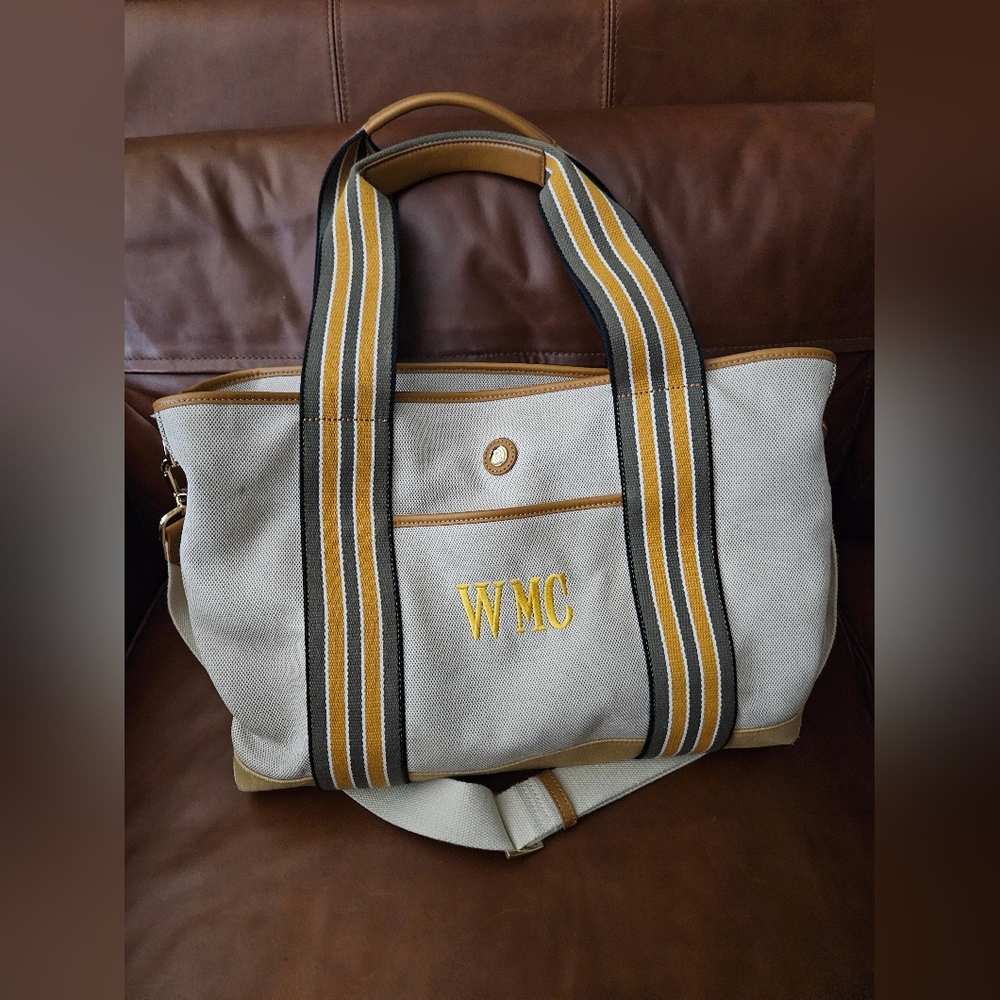 Paravel Cabana Tote Monogrammed Gently Used